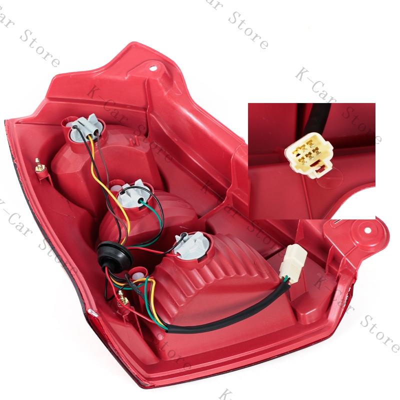 For Suzuki Alto 2009 2010 2011 2012 Rear Bumper Tail Light Reverse Brake Light Tail Stop Lamp Car Accessorie With Bulbs
