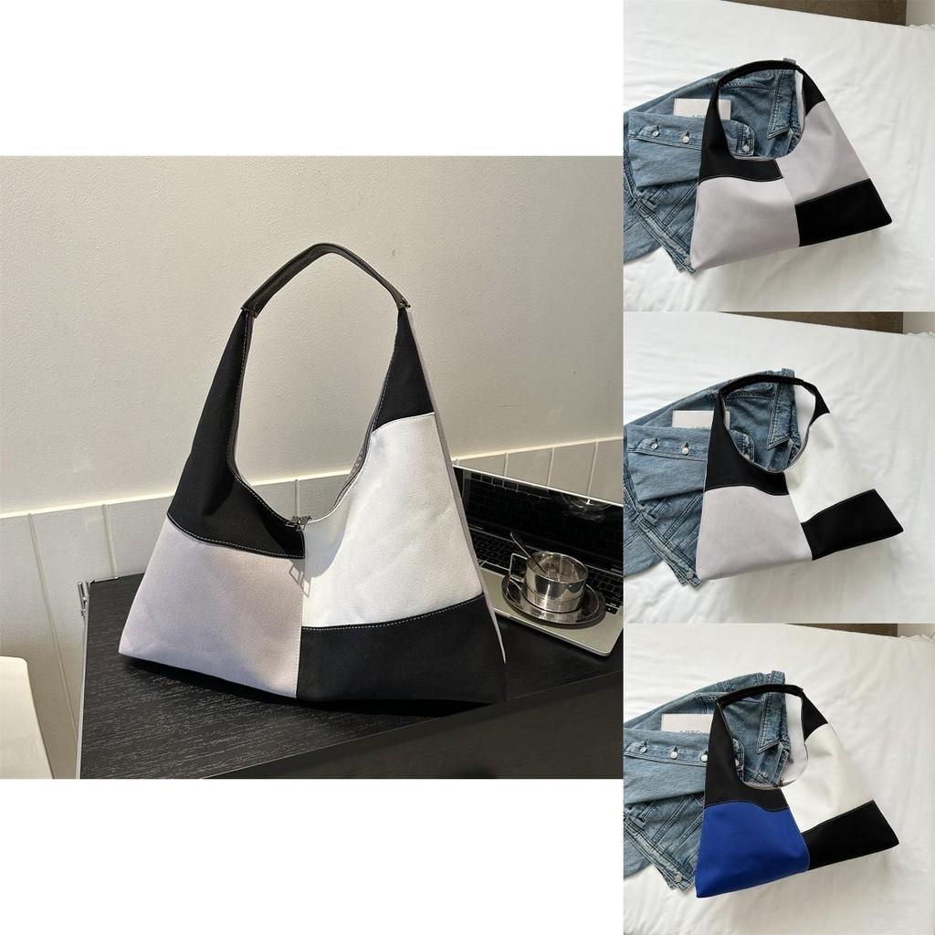 Stylish And Chic Large Capacity Spring 2024 Canvas Tote Bag For Daily Commute