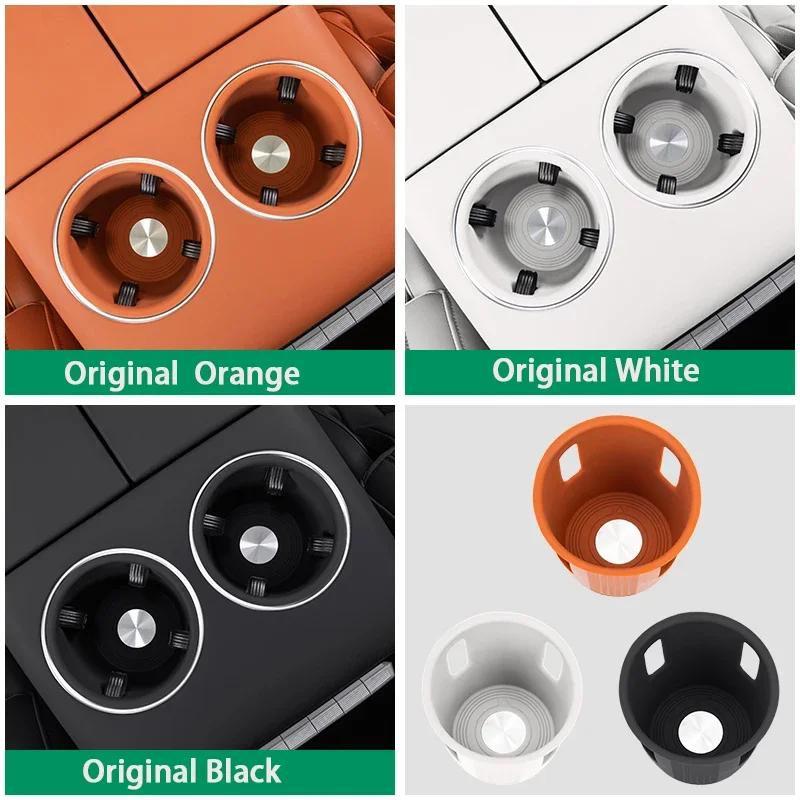 For LI LiXiang L7 L8 L9 2022 2023 Car Center Control Water Cup Holder Wireless Silicone Protection Pad Storage Box Anti Slip Pad