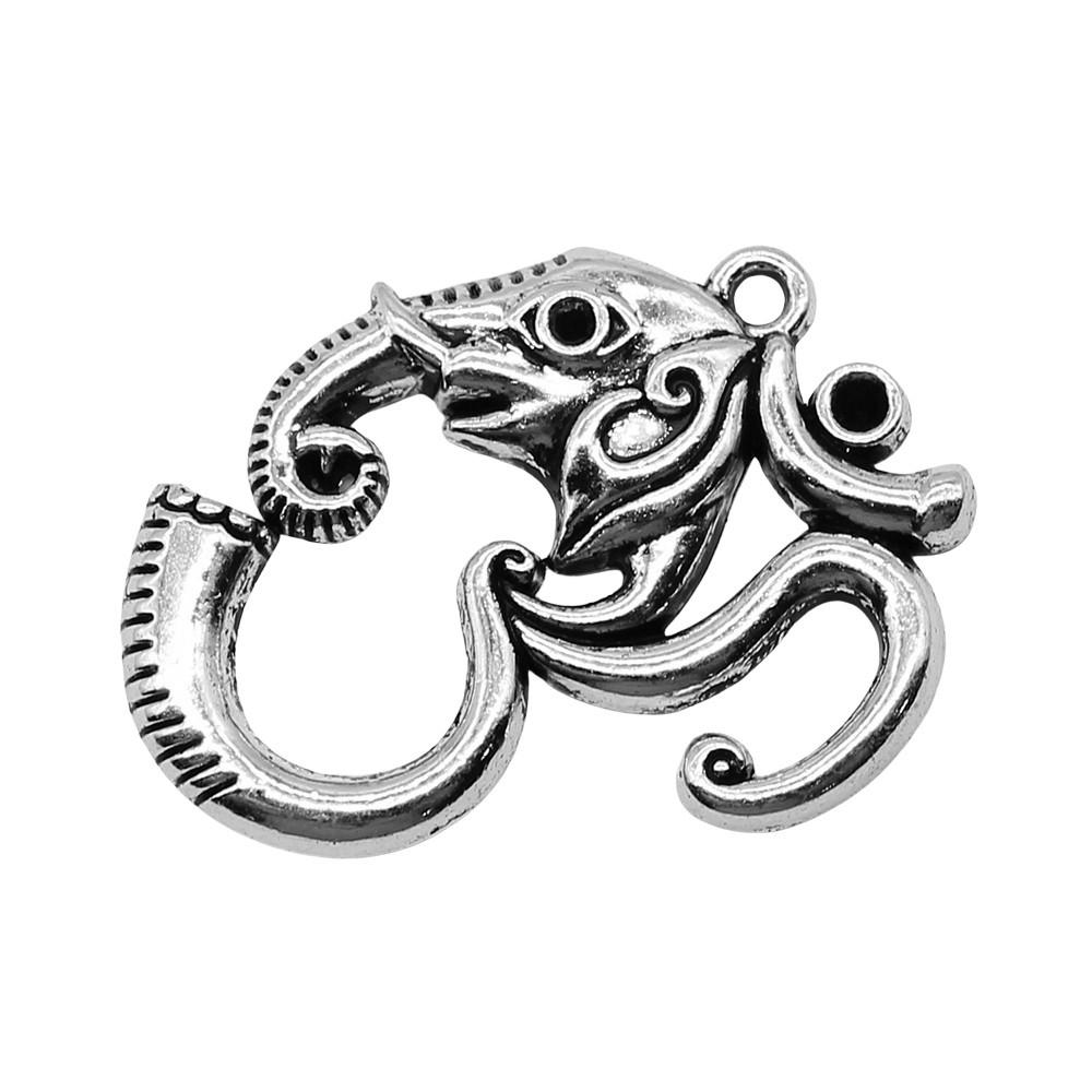 Retro Elephant Charms Alloy Animal Pendants For Jewelry Making Handmade Supplies