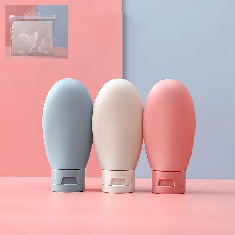 

3шт дорожный диспенсер для шампуня, геля для душа, прессованного типа, большой емкости, косметический лосьон, диспенсер для мыла для рук Silicone