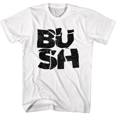 T-shirt da uomo con logo Bush Smashed Grunge Alt Rock Band Album Concerto Tour Merch