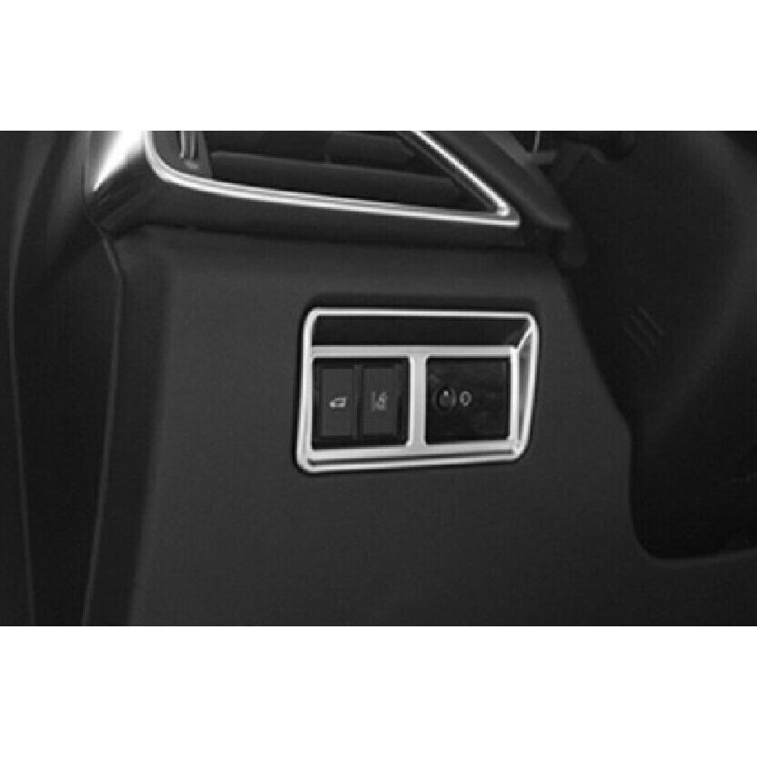 Matte Silver Back Door Tailgate Switch Cover Trim For Range Rover L405 2013-2017