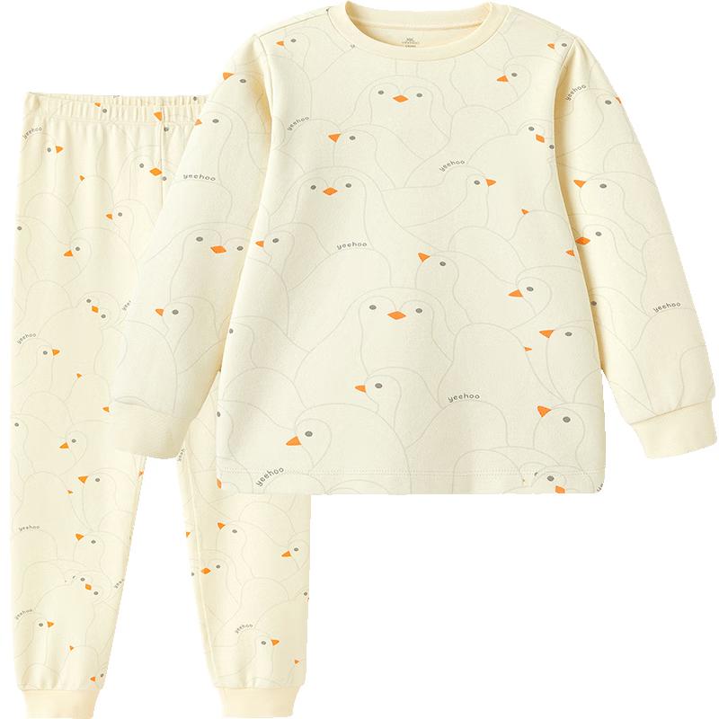 YEEHOO Kids Thermal Long Sleeve Pajama Set 110