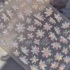 Waterdrop Geometric Butterfly Gold Stamping Moon 5D Nail Art Sticker Elegant Metal Self Adhesive Decoration Manicure Decal