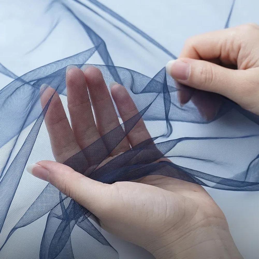 Encrypt DIY Skirt Fabrics 1yard/150cm Gauze Curtains Cloth New Lace Mesh Yarn  for Wedding Dresses