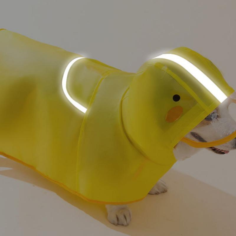 Small and Medium Dog Special Dog Raincoat Corgi Teddy Schanery Chai Dog Pet Rainy Day Clothes Waterproof Bellyband
