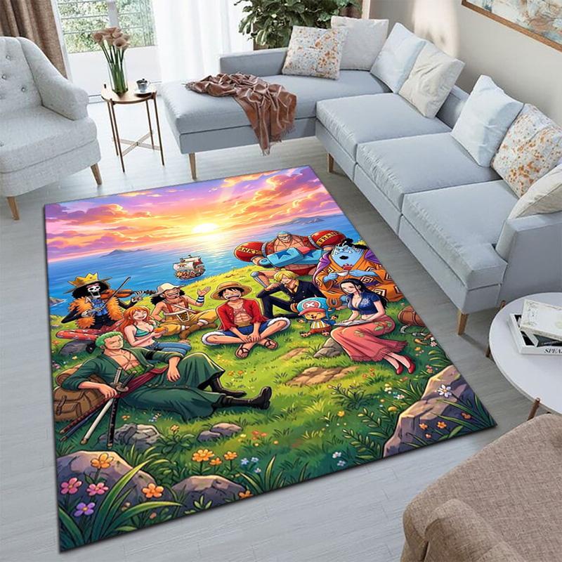 Starring the Japanese cartoon ONE PIECE Monkey D. Luffy carpet is suitable for living room and bedroom doormats office balcony decorative carpet V21