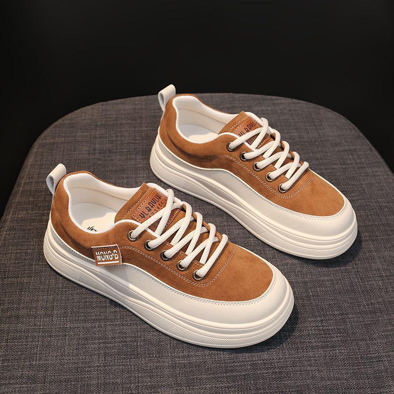 Retro Bílé Dámské Jarní/Podzimní Ležérní Boty | Všestranné Ploché Sportovní Tenisky