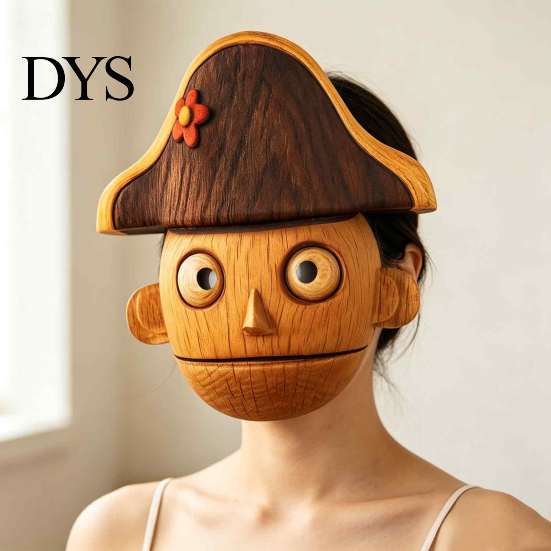 Theatrical Performance Supplies Nutcracker Head Masque, Realistic Puppet Full Face Role Play Cuushion Masque for Festivals, Halloween Costume, Cosplay