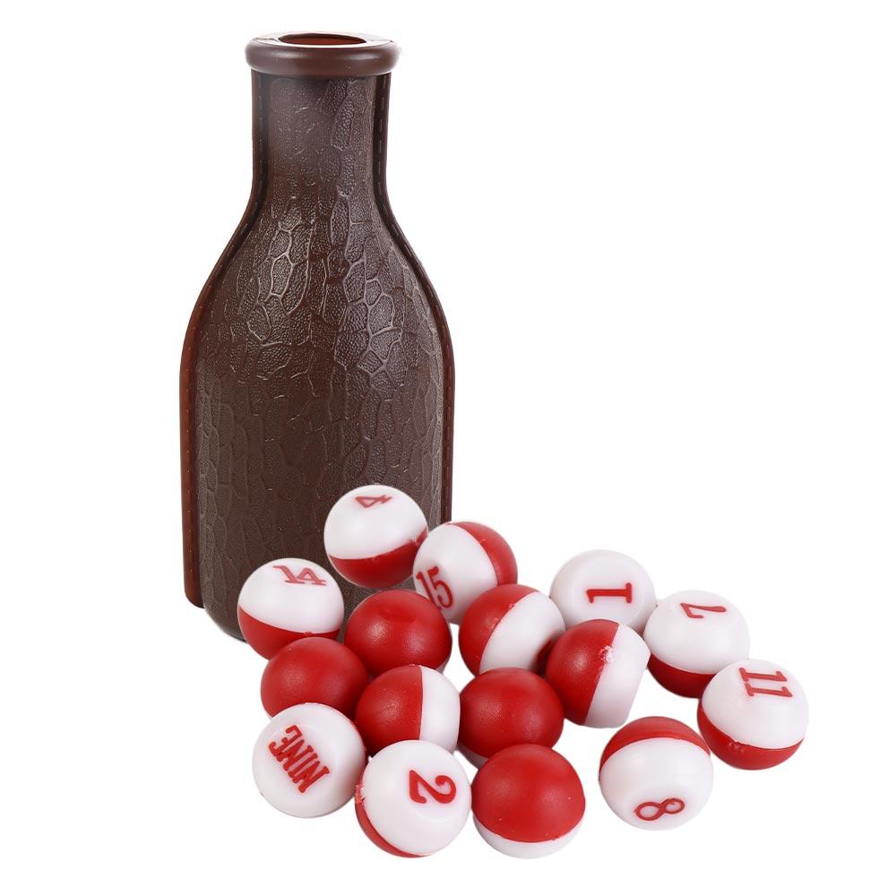 Billiard Accessories 16 Numbered Billiard Kelly Pool Brown Tally Peas Billiard Kelly Box Billiard Tally Balls Billiard Hall