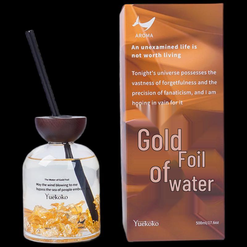 Junshi Gold Leaf Flameless Reed Diffuser