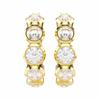 Swarovski Imber Gold Round Stone Earrings Set