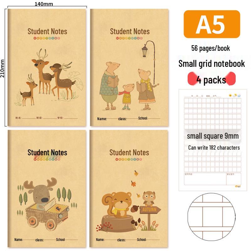 Kraft Paper Notebook: Composition Book for Grades 1-5, Ideal for Elementary School and Summer Writing Projects