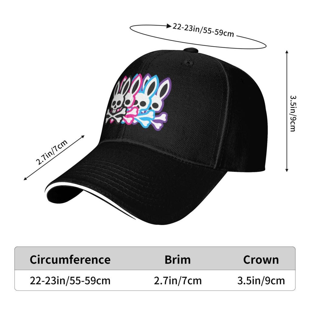 Four Skeleton Rabbits Cartoon Sport Baseball Caps Women Men Bunny High-end Male Beach Dad Hat Peaked Cap
