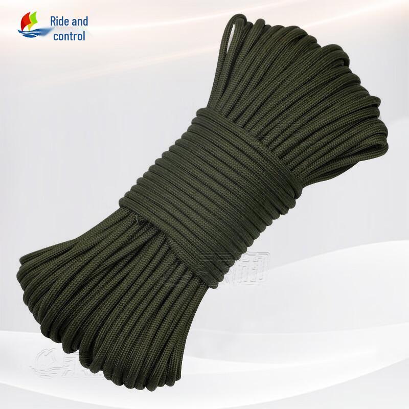 Heavy-Duty Nylon Military Green Rope