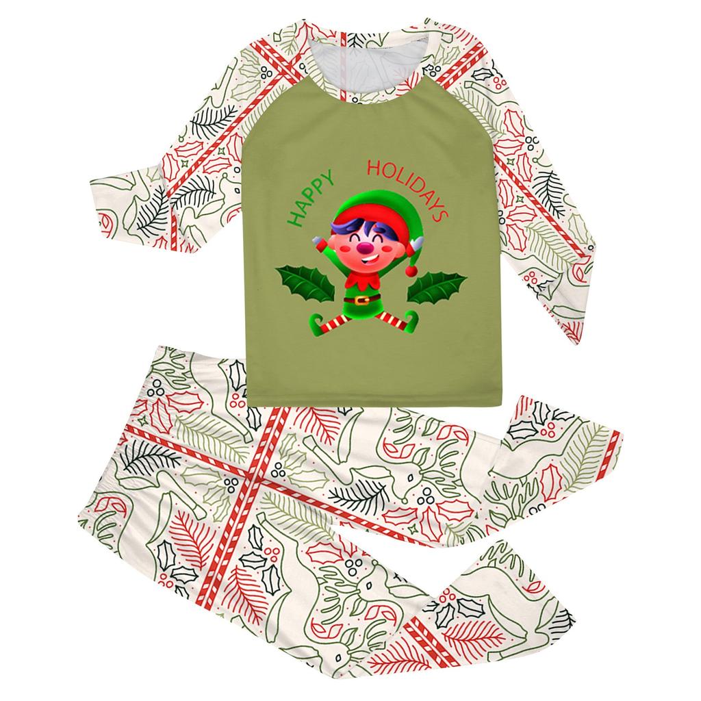 Conjunto familiar navideño para padres e hijos, muebles para el hogar, pijama navideño de dos piezas