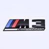 JYPK6 Gloss Black Silver Competition Underline Badge Car Sticker, Rear Trunk Emblem Fit for BMW Competition M1 M2 M3 M4 M5 M6 M7 M8 X3