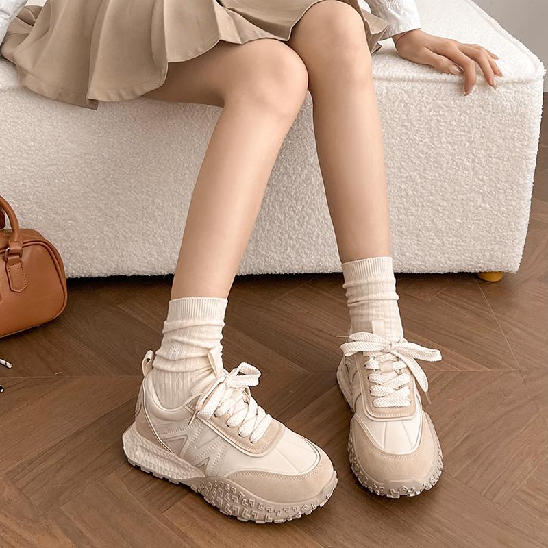 Fashion Spring Autumn Mesh 6.5cm Platform Sneakers for Women New Soft-soled Luxury Women Running Shoes Fashion Sports Zapatos De Mujer