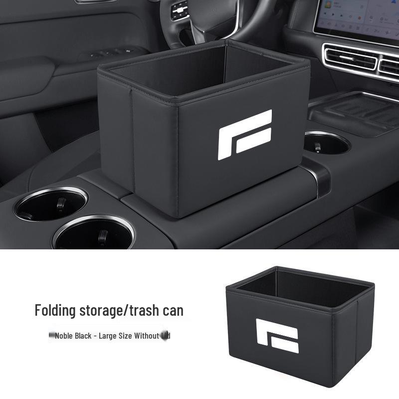 Jishi 01 Car Storage Box - Multi-functional Foldable Organizer & Trash Can