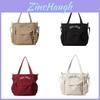 Canvas Tote Bag For Students Large Capacity Street Style With Print For Daily Use