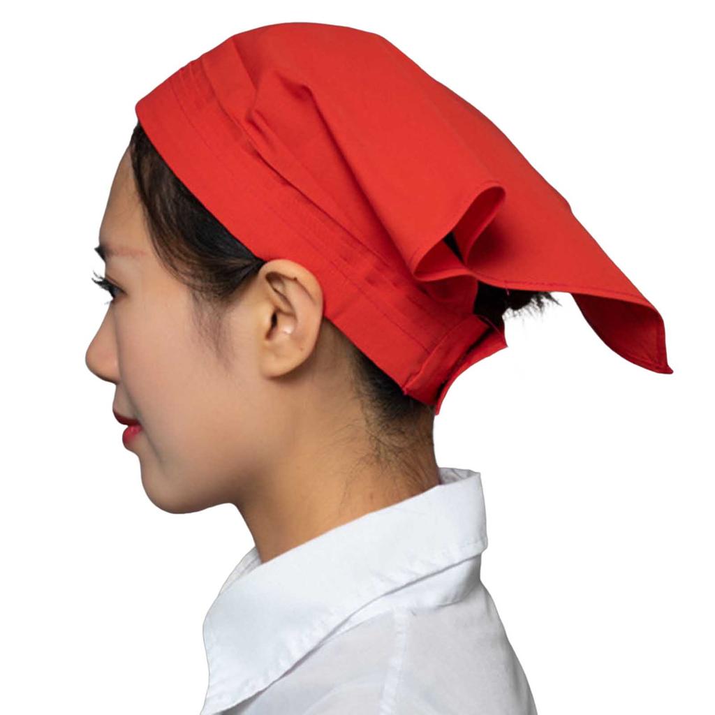 Working Cap Restaurant Triangle Hair Kerchief Vintage Fashion Cotton Chef Hat Hygiene Work Cap for Restaurant Accessories