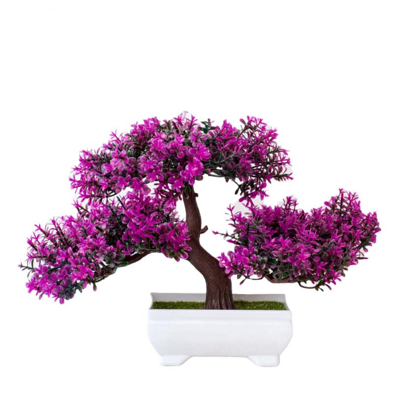 Artificial Color Plant Bonsai Small Trees Fake Plants Flowers Home Potted Plants Dining Tables Christmas Home Decoration Plants