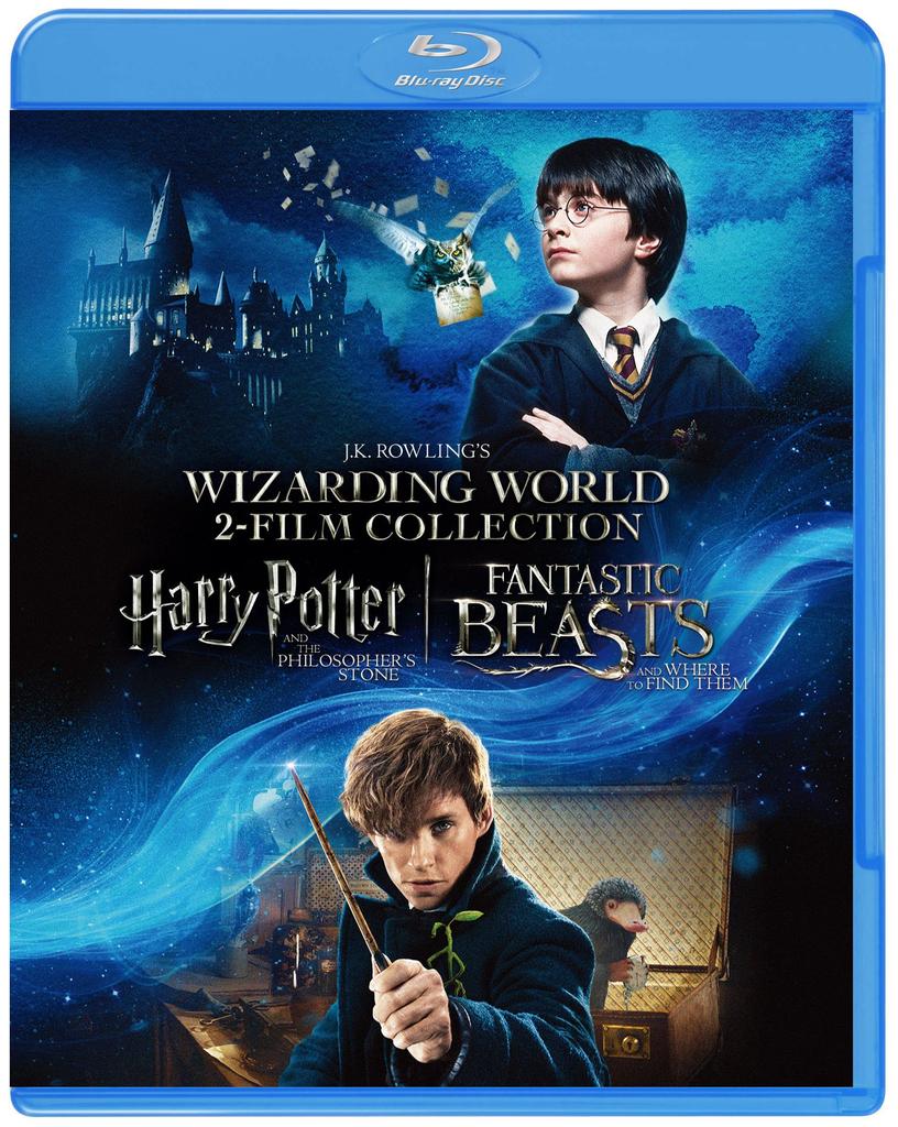 Harry Potter and the Stone Fantastic Beasts and Where to Find Them Wizarding World Entrance Set Philosopher's & Blu-ray (2-Disc Set) [Blu-ray]
