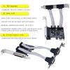 TXB076 ASIX/AX99100 Chip Pcie 1 Parallel to 2 Serial COM Port RS232 to 9-pin Expansion Card