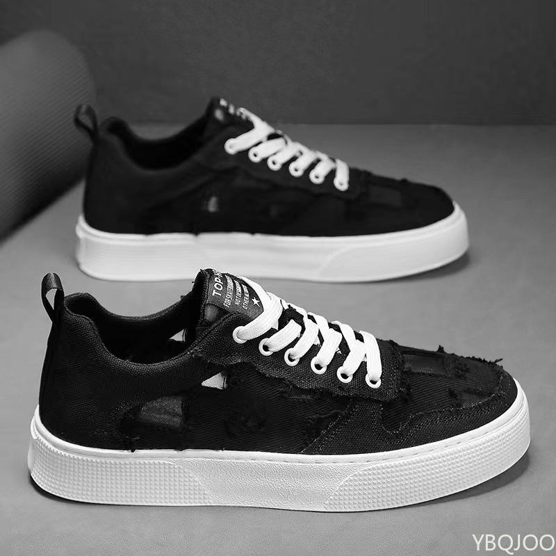 

Весна и лето Новые мужские модные парусиновые повседневные туфли Спортивная обувь Дышащая мягкая подошва Удобная мужская обувь 41