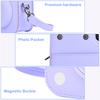 Kinokoo Instax Mini 12 Hülle, Fujifilm Instax Mini 12 Kameratasche mit Magnetverschluss und Schultergurt (lila)
