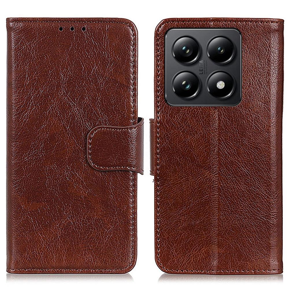 For Xiaomi 14T Case Nappa Texture Split Leather Wallet Phone Cover