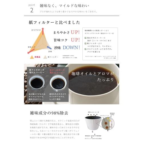 Hasami Ware New Ceramic Coffee Filter & Dripper | Paper Filterless | White | Coffee Filter | Gift Present EthicalHouse (Basic Set)