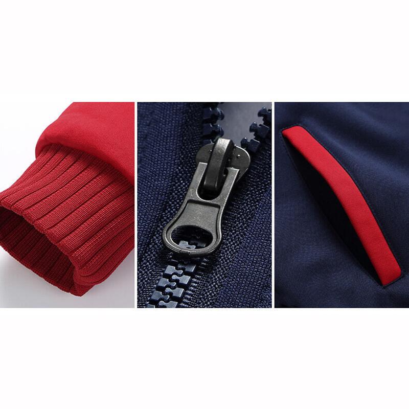 Autumn Winter Men's Casual Sports Suit Hooded Cardigan Plus Velvet Jacket Thick Sweater