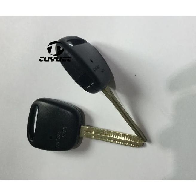 10PCS Remote Fob Case Car Key Shell For Toyota With 1 Hole One Button On Side Of Plastic Cover With TOY43 Blade