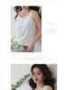 2026 New Arrival Women's Seamless U-Neck Ice Silk Camisole - One Size, Solid Color Sleeveless Top