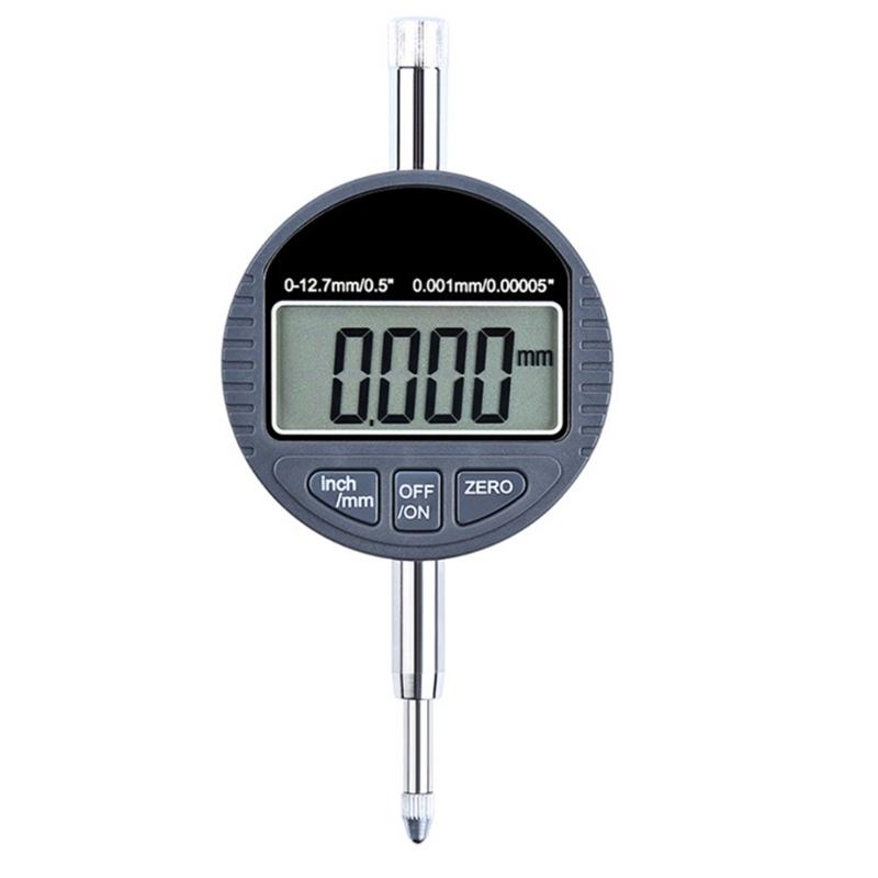 Electronic Digital Dial Indicator Gauge Inch/Metric Conversion 0-1Inch/25.4mm Digital Probe Indicator Dial Tester