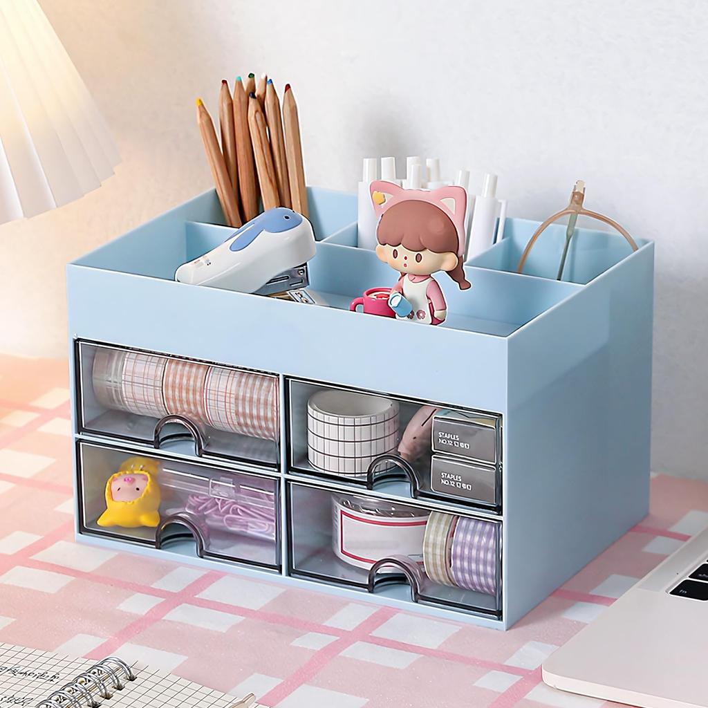 Multifunctional Desktop Storage, Stationery Storage, Storage Case, Drawer, Desk Organizer, Storage Case, Desktop Storage Box, Pen Holder, Cosmetics