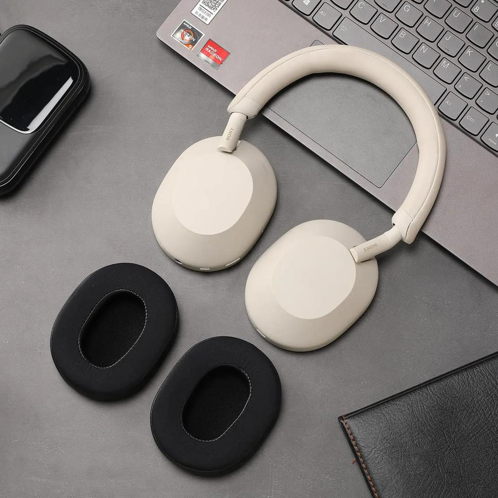 Pernuțe de schimb pentru căștile cu anulare a zgomotului Sony WH-1000XM5, pernuțe pentru urechi cu gel răcoritor moale