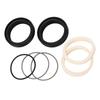 Front Fork Oil Seal Kit Stainless Steel Rubber Mountain Bike Front Fork Damper Oil Seals Replacement for 40mm Inner Tube