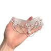 European Retro Pearl Lace Choker Necklace, Multi-layer Tassel Design, Wedding Light Luxury Women's Accessory