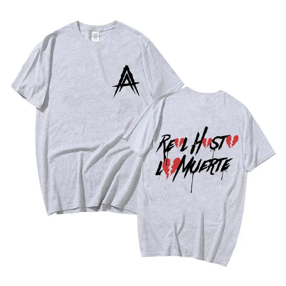 Cool Rapper Anuel AA Men Women T Shirt Oversized Cotton Hip Hop Short Sleeve Graphic T-Shirt Streetwear Tee Trend Clothes Tops
