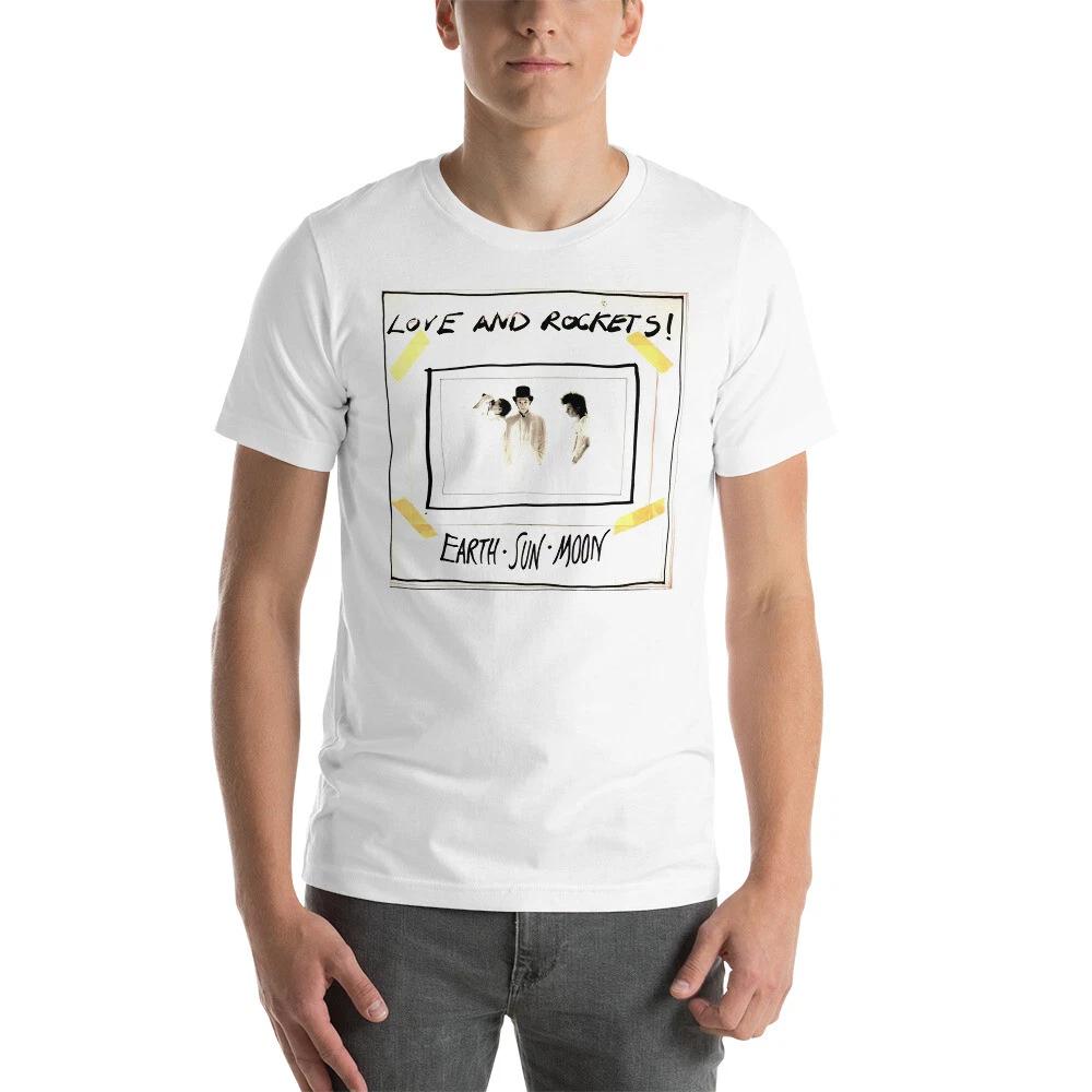 Love And Rockets T-Shirt Earth Sun Moon Indie Alternative Bands Unisex Tee Shirt S