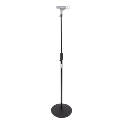 Shure by Gator SH-RBMICSTAND10 Microphone Stand, Straight Type, Vibration-Dampening 10" Round Base