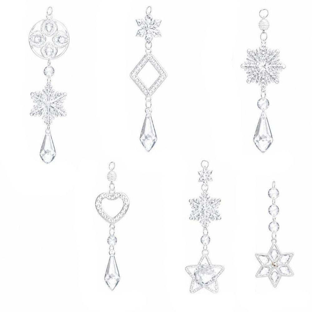 1pc Decorative Crystal Pendants Christmas Tree Ornaments Window Decoration