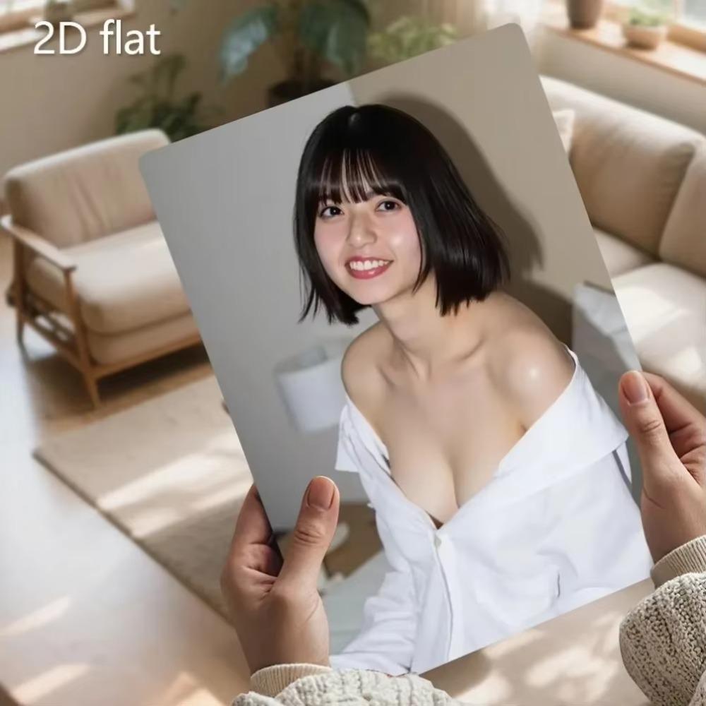 Elegant Smiling Woman Iron Wall Art Weatherproof Metal Plaque Indoor Outdoor Home Decor