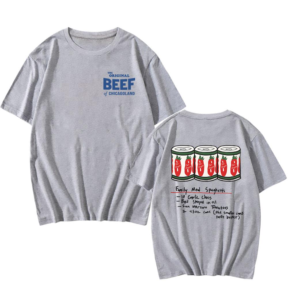 Magliette della serie TV The Bear The Original Beef of Chicagoland Stampa T-shirt in cotone Uomo/Donna Magliette casual Magliette grafiche Top