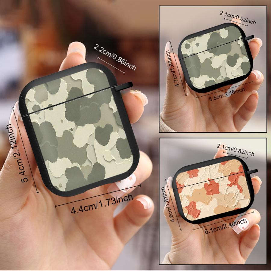 Camouflage Print Case For Airpods Pro3 4 Pro 1 Pro2 2 3 Earphone Cases Cover