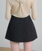 VEM.VER Basic Wool Mini Skirt_Charcoal