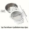 Patterned Ear Handles Environmentally Friendly Stainless Steel Durable Fine Filter Family Tea Strainer Filter
